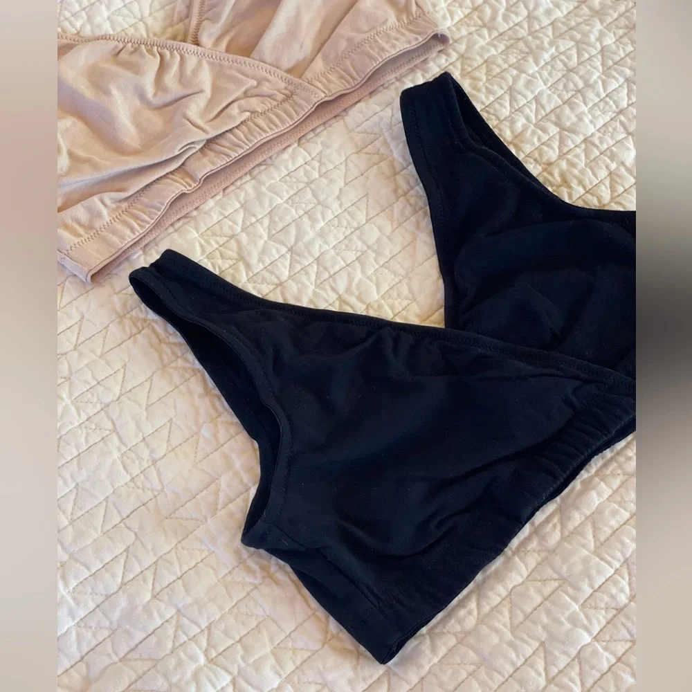 NWOT Motherhood Maternity two-pack wrap style nursing bras, size Small - Picture 2 of 6